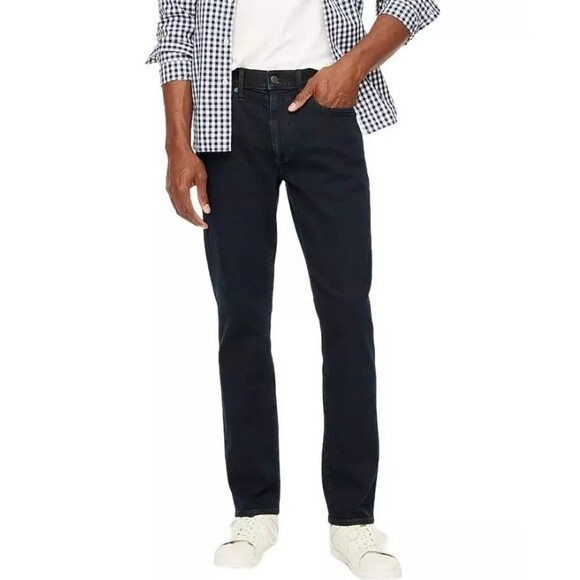 J Crew Jeans Mens 30 x 30 Slim Straight Signature Flex Stretch Denim Navy NWT - Picture 1 of 13
